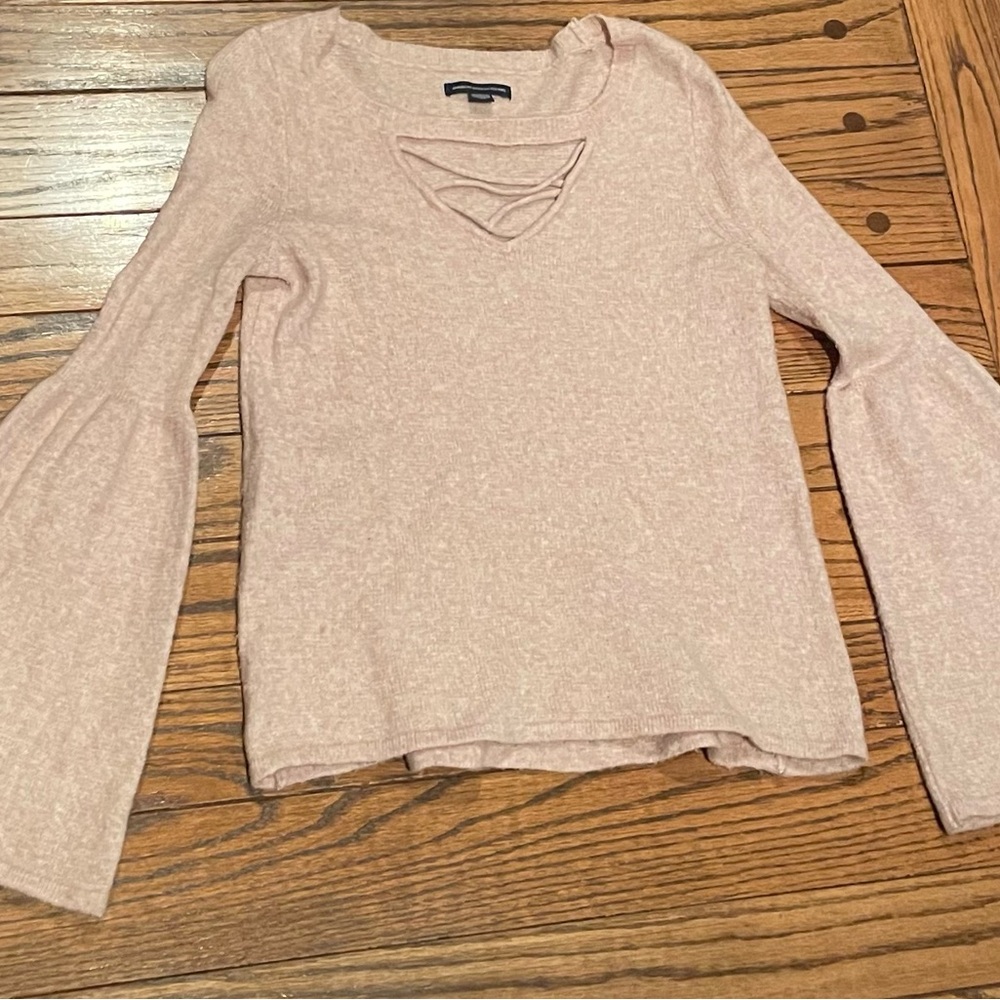 American Eagle Outfitters Light Pink Blouse